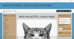 Desktop Screenshot of kattens-vaern-butik.dk