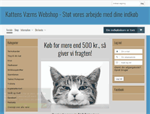Tablet Screenshot of kattens-vaern-butik.dk